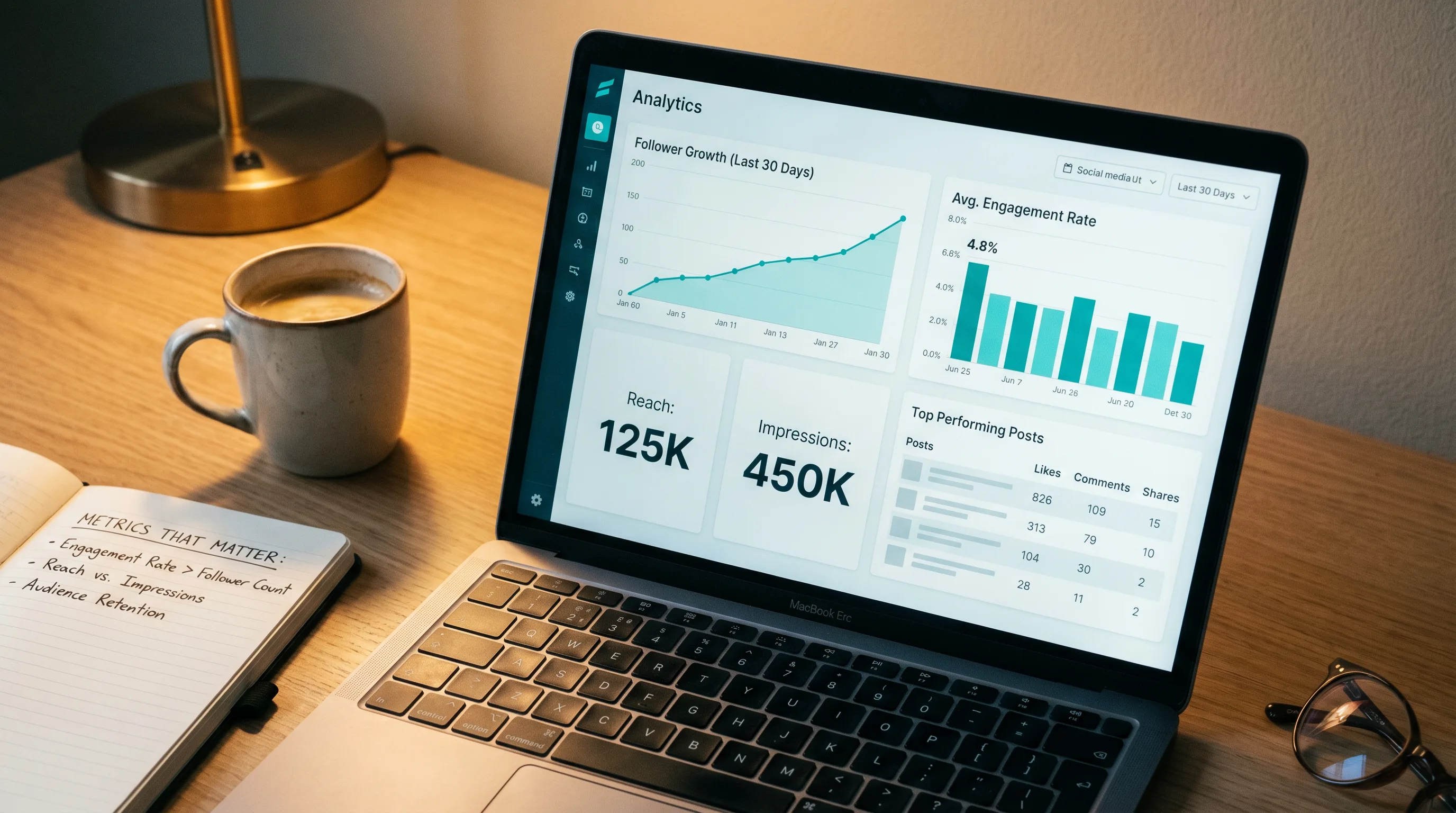 Article hero &mdash; analytics dashboard close-up