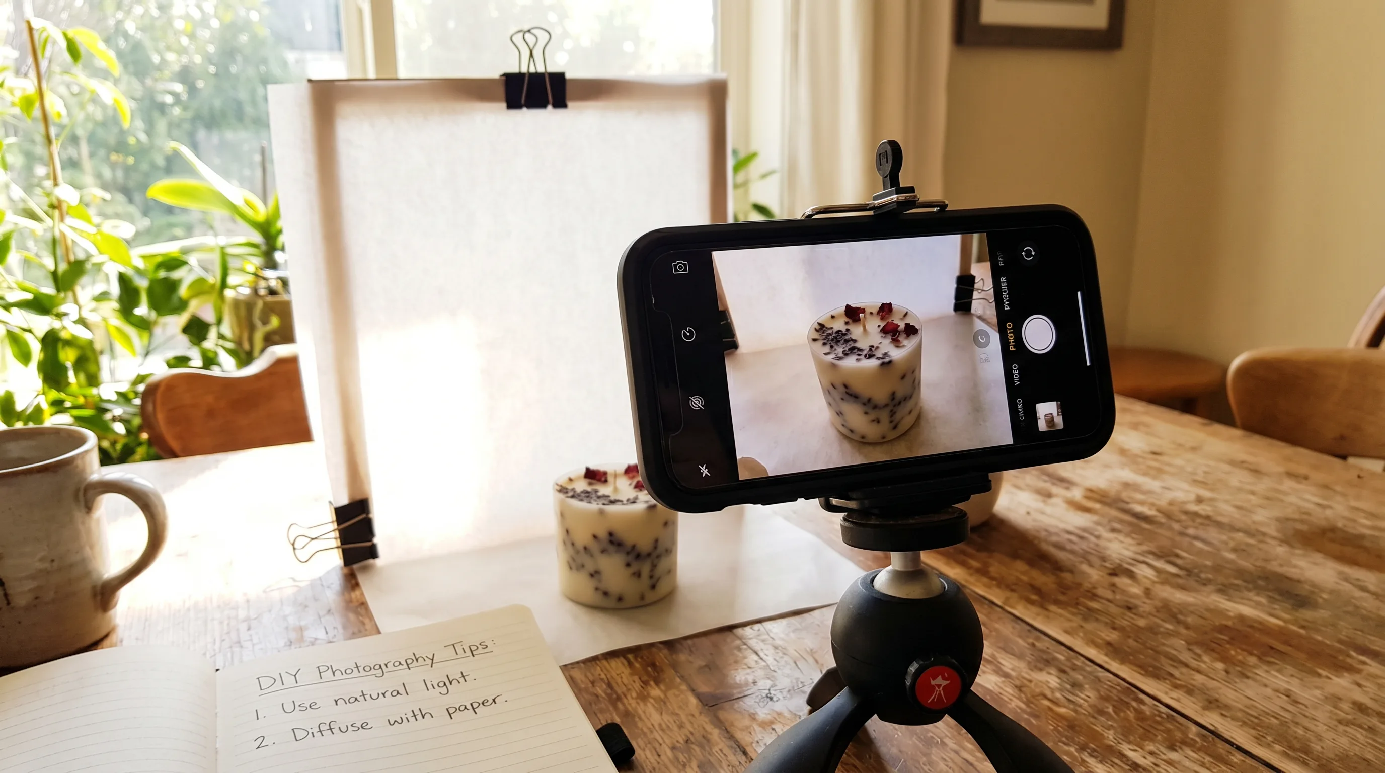 Article hero &mdash; phone capturing product