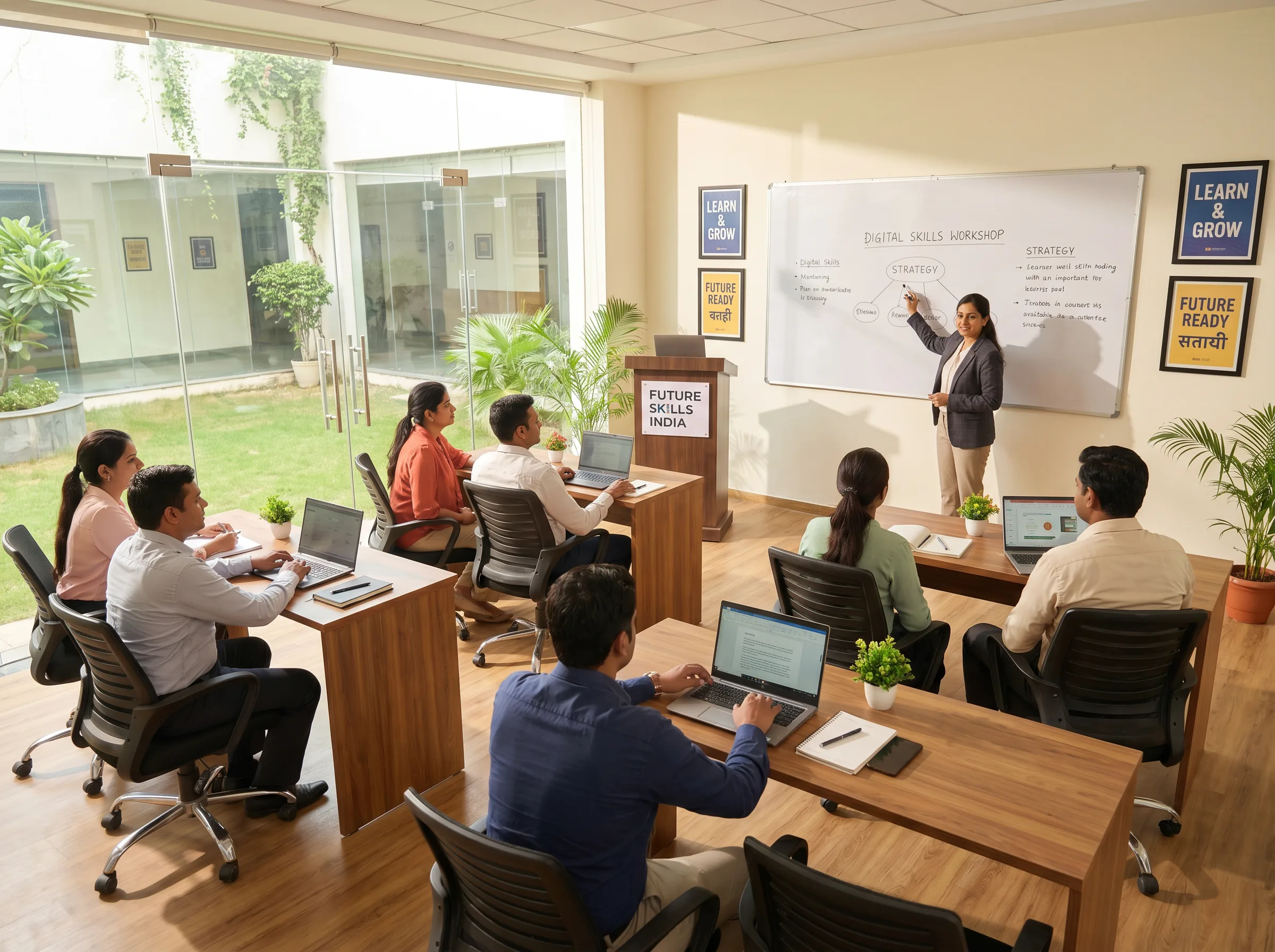 Classroom shot &mdash; education brand